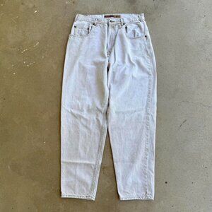 VINTAGE 90s LEVI’S SILVER TAB CREAM COLOR DENIM PANTS